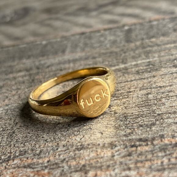 NEW F**k Signet Ring - Picture 4 of 7